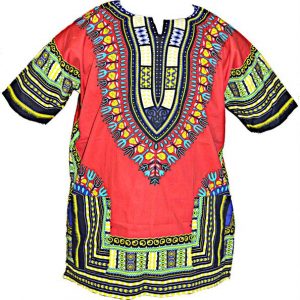 Red Traditional Dashiki Unisex.