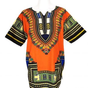 Orange Traditional Dashiki Unisex.